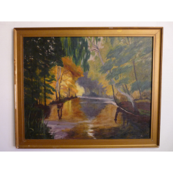 Anton Hudeček (pripisované): Lesná riečka