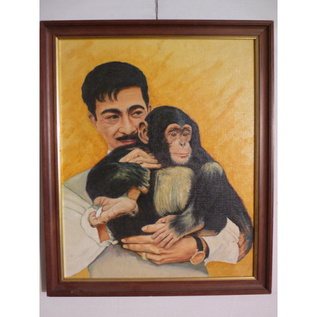 neznámy: Muž s opičkou