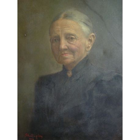 Dominik Skutecký (pripisované): Portrét staršej ženy