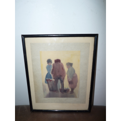 Emil Nolde (pripisované): Na kvetinovom trhu