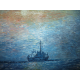 neznámy: Rybárska loď pri západe slnka
