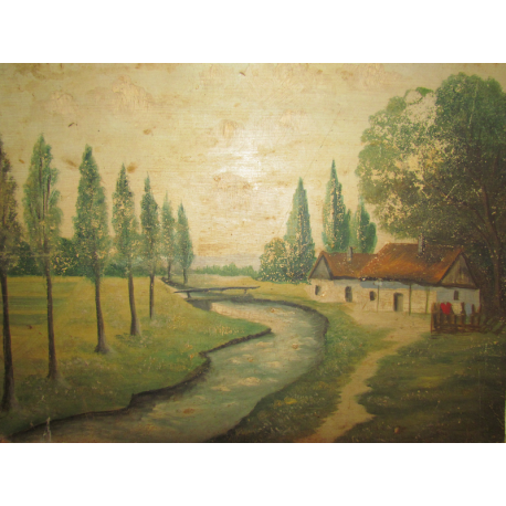 neznámy: Domček nad riečkou